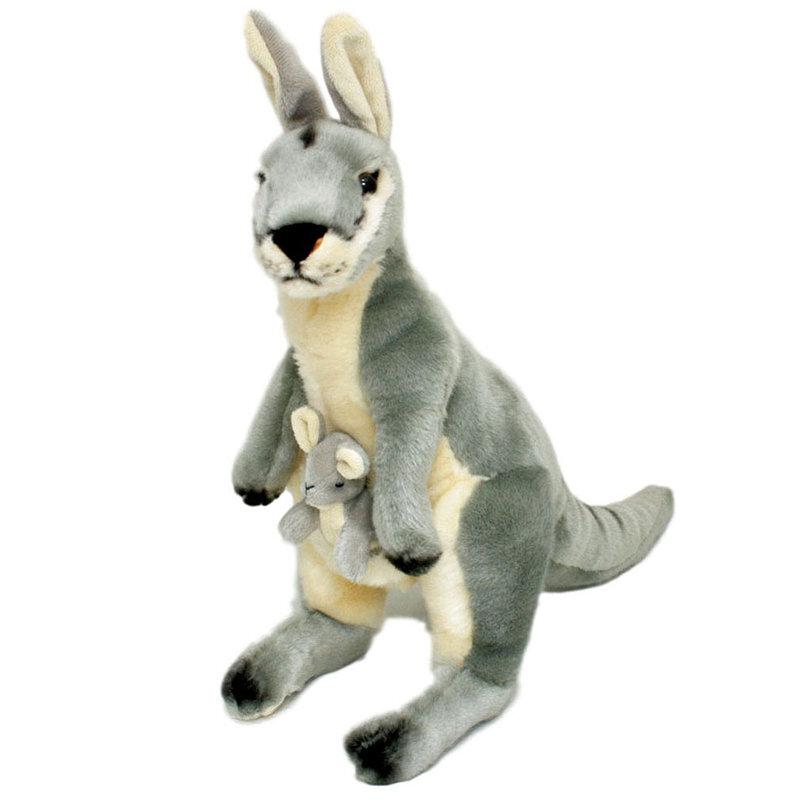 Trudy the Kangaroo With Joey Plush Toy - Bocchetta