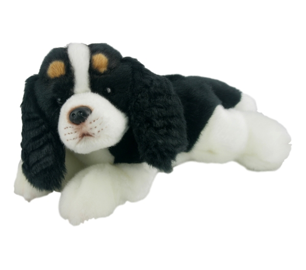 black spaniel cuddly toy