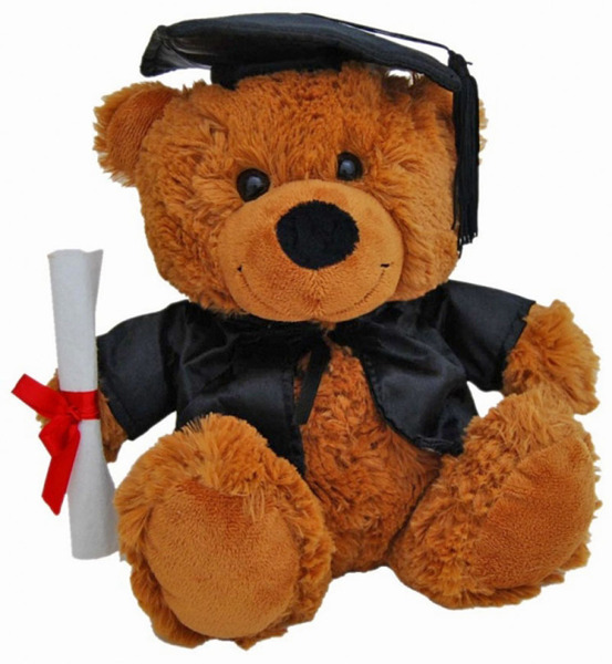 Graduation Brown Teddy Bear Small - Elka