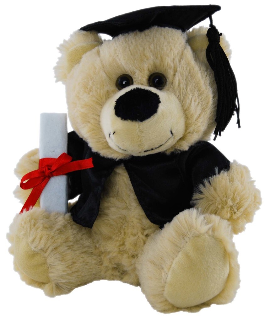 Graduation Beige Teddy Bear Small - Elka