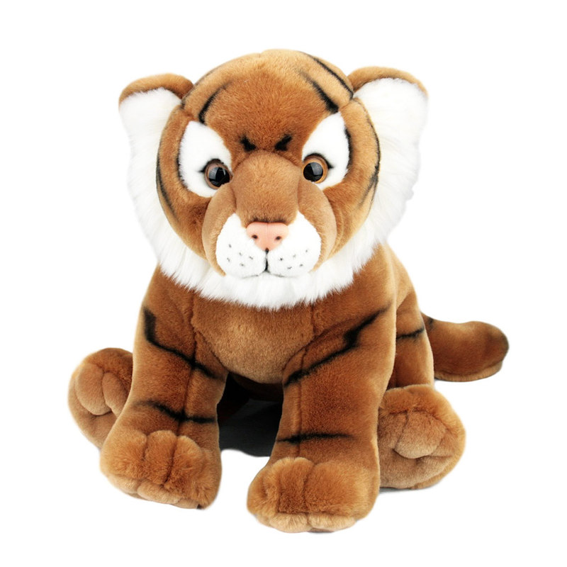 Tiger Gold Large Soft Plush Toy Stuffed Animal 14" 36cm Long Korimco New