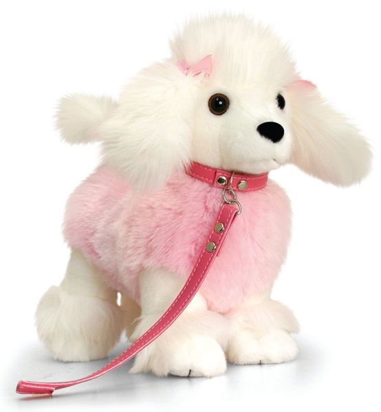 soft toy dog with lead