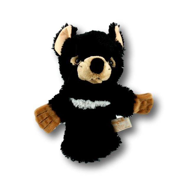 Stevo the Tasmanian Devil Hand Puppet Soft Plush Toy  - Minkplush