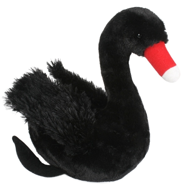 Swanny the Black Swan Soft Plush Toy  - Minkplush