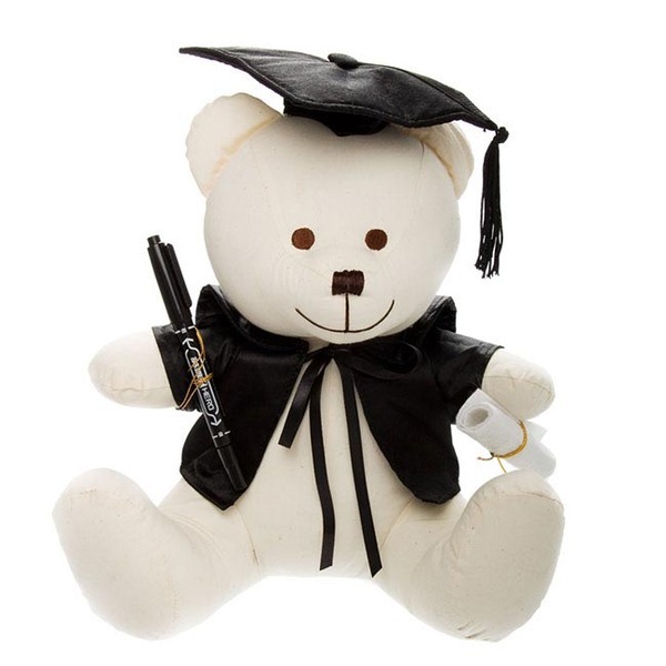 Signature Message Graduation Bear W/Pen 
