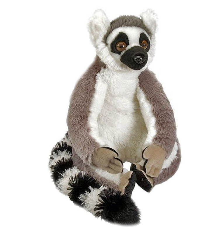 Ring Tailed Lemur stuffed animal|30cm|soft plush toy| Cuddlekins Wild  Republic