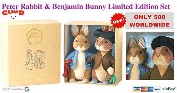 Gund A27375 Beatrix Potter Plush Benjamin Bunny Small 
