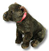 Scooter brindle staffy plush