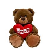 Love Bear with Heart Brown - Elka