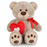 Valentines Teddy Bear with Heart -Large
