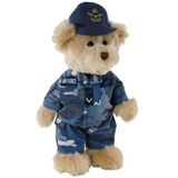 Air Force Camo Dressed Teddy Bear Tic Toc Teddies