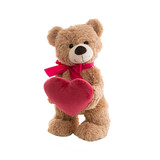 Standing Teddy Bear Eric with Heart Soft Toy