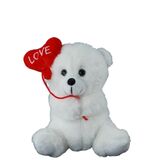 White I Love You Teddy Bear with Balloon - Elka
