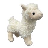 White Standing Llama Soft Toy - Elka