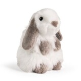 Lop Eared Rabbit Grey Plush Toy 17cm - Living Nature