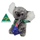 Australian Made Koala Soft Toy Mini with Flag