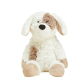 Warmies Pup Cream Microwaveable/Chiller Soft Toy - Cozy Plush