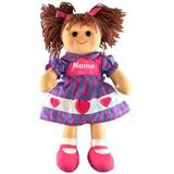 Personalised Rag Doll - Hearts