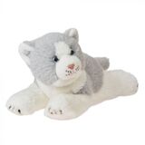 Griffin the Grey Lying Cat Soft Toy - Cuddlimals
