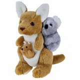 Kangaroo Soft Toy With Koala On Back