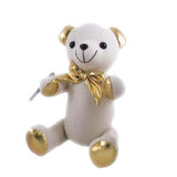 Graduation Bear Gold With Pen Signature Message