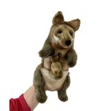 Kangaroo & Joey Hand Puppet - Hansa