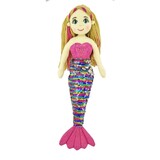Ava Mermaid Doll Pink Rainbow - Cotton Candy