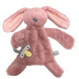 Bunny Comforter with Dummy Holder Blush Pink