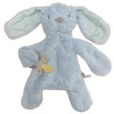 Bunny Comforter with Dummy Holder Blue Stripe