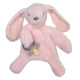Bunny Comforter with Dummy Holder Pink