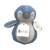 Knitted Penguin Roly Poly Blue