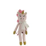 Knitted Unicorn Rattle Soft Toy - ES Kids