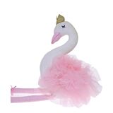Ballerina Swan Soft Toy - Cotton Candy