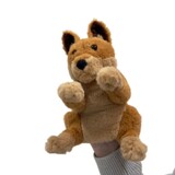Deka the Dingo Hand Puppet Soft Plush Toy  - Minkplush