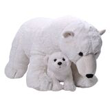 Jumbo Mum and Baby Polar Bear - Wild Republic