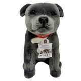 Storm the Grey/Blue Staffy Bull Terrier Plush Toy - Bocchetta