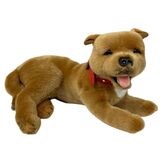 Merlot the lying Staffy Terrier Staffordshire Soft Toy - Bocchetta Plush Toys