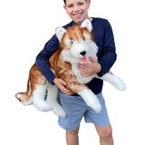 Scarlet  the Extra Large Red Husky Dog Plush Toy - Bocchetta