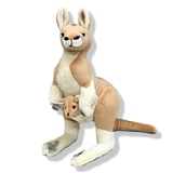 Tess the Kangaroo Toy With Joey Soft Plush Toy - Bocchetta