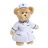 Nurse Bear Dressed Teddy Bear - Tic Toc Teddies