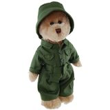 Vietnam Army Teddy Bear - Tic Toc Teddies