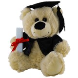 Graduation Beige Teddy Bear Small - Elka