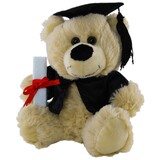 Graduation Beige Teddy Bear Small - Elka