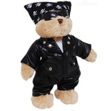 Biker Bikie Spike Teddy Bear - Tic Toc Teddies