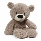 Fuzzy Grey Teddy Bear - Gund