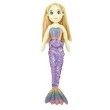 Adele Mermaid Doll Purple Rainbow- Cotton Candy