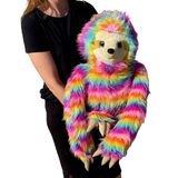 Jumbo Rainbowkins Sloth - Wild Republic