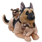 Mom & Puppies German Shepherd - Wild Republic - Jumbo Cuddlekins